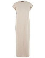 Ladies Long Extended Shoulder Dress – Cloud