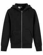Kids Oversized Zip Hoody – Black