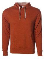 Unisex Midweight French Terry Hooded Pullover – Burnt Orange Heather