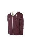 Independent Sherpa-gefütterte Kapuzenjacke mit Daumenlöchern, Burgundy Heather/Natural XL, NP352 – Bild 5