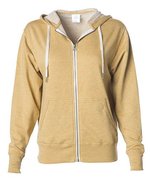 Unisex Midweight French Terry Zip Hood – Golden Wheat Heather