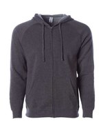 Independent Unisex Midweight Special Blend Raglan Zip Hood Black XS (NP355) – Carbon