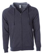 Independent Unisex Midweight Special Blend Raglan Zip Hood Black XS (NP355), NP355 – Mezzanotte