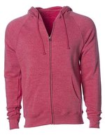 Independent Unisex Midweight Special Blend Raglan Zip Hood Black XS (NP355), NP355 – Pomegranate