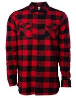 Independent Karomuster Flanellhemd mit Fronttaschen – Red/Black