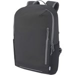L-merch Wasserabweisender Laptop-Rucksack 21L, Solid Black 28,5 x 48 x 16 cm, NT0043 – Bild 5