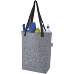 L-merch Practical Felt Bag with Cotton Handles, Medium Grey 40 x 38 cm, NT0662 – image 1