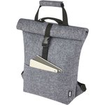L-merch Felt Roll-Top Zaino in feltro, Medium Grey 37 x 42 x 11 cm, NT0663 – Bild 2