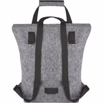 L-merch Felt Roll-Top Rucksack aus Filz, Medium Grey 37 x 42 x 11 cm, NT0663 – Bild 3