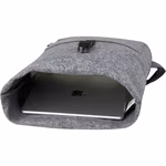 L-merch Felt Roll-Top Rucksack aus Filz, Medium Grey 37 x 42 x 11 cm, NT0663 – Bild 5