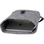 L-merch Felt Roll-Top Zaino in feltro, Medium Grey 37 x 42 x 11 cm, NT0663 – Bild 5