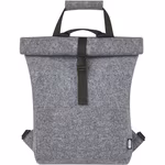 L-merch Felt Roll-Top Rucksack aus Filz, Medium Grey 37 x 42 x 11 cm, NT0663 – Bild 6