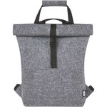 L-merch Felt Roll-Top Zaino in feltro, Medium Grey 37 x 42 x 11 cm, NT0663 – Bild 6