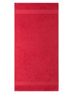 L-merch Handtuch 100% Baumwolle 450 g/m², Black 140 x 70 cm, NT09100 – Rosso