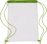 L-merch Transparenter PVC-Rucksack mit Kordelzug, Black 35 x 0.4 x 44 cm, NT0927 – Bild 3