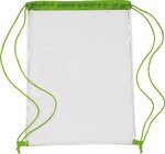 L-merch Transparenter PVC-Rucksack mit Kordelzug, Black 35 x 0.4 x 44 cm, NT0927 – Bild 3