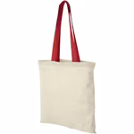 L-merch Cotton Bag Nevada with Open Main Compartment, Natural/Apple Green 38 x 42 cm, NT110N – image 3