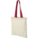 L-merch Baumwolltasche Nevada mit offenem Hauptfach, Natural/Apple Green 38 x 42 cm, NT110N – Bild 3