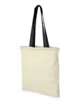 L-merch Baumwolltasche Nevada mit offenem Hauptfach, Natural/Black 38 x 42 cm, NT110N – Bild 2