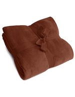 L-merch Kuscheldecke aus Microfleece 180x130 cm – Brown
