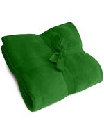 L-merch Kuscheldecke aus Microfleece 180x130 cm – Green