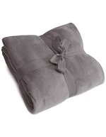 L-merch Kuscheldecke aus Microfleece 180x130 cm – Grey