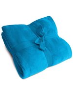 L-merch Kuscheldecke aus Microfleece 180x130 cm, Black 180 x 130 cm, NT1511 – Royal Blue