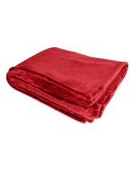 L-merch Kuschelige Flanell-Decke Traditionell 280 g/m² – Red