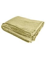 L-merch Kuschelige Flanell-Decke Traditionell 280 g/m² – Sand