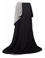 L-merch Duodecke Fleece/Coral 180x130 cm – Black