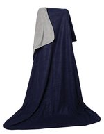 L-merch Duodecke Fleece/Coral 180x130 cm – Navy Blue