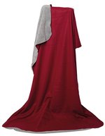 L-merch Duodecke Fleece/Coral 180x130 cm – Red