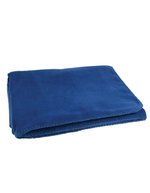L-merch Basic Picknickdecke aus Antipilling-Fleece – Navy