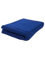 L-merch Fleece Decke 150x120 cm Schwarz/Navy, Black 150 x 120 cm, NT1562 – Navy