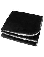 L-merch Sherpa Fleece Decke 150x120 cm, Black/White 150 x 120 cm, NT1566 – Bild 2