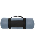 L-merch Fleecedecke Winchester, Polyester-Nylon-Mix, Blue 162 x 125 cm, NT1761 – Grigio