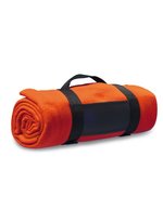 L-merch Fleecedecke Winchester, Polyester-Nylon-Mix, Blue 162 x 125 cm, NT1761 – Arancione