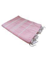 L-merch Hamam-Handtuch mit Quasten und Streifen, Blue 180 x 100 cm, NT2022 – Rose