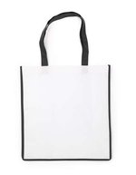 L-merch Einkaufstasche Bern mit 21 Liter Volumen, White/Black 38 x 40 x 16 cm, NT3610 – Bild 2
