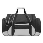 L-merch Reisetasche Iceland mit abnehmbarem Schultergurt, Black/Light Grey 60 x 33 x 29 cm, NT415 – Bild 3
