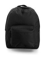 L-merch Rucksack Basic mit Reißverschluss-Vortasche, Black 37.5 x 14 x 44 cm, NT4585 – Bild 2