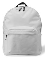 L-merch Rucksack Basic mit Reißverschluss-Vortasche, Black 37.5 x 14 x 44 cm, NT4585 – Blanc