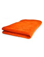 L-merch Fleece-Picknick-Decke mit Antipilling-Beschichtung, Black 180 x 110 cm, NT507 – Orange