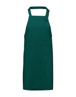 L-merch Vorgewaschene Latzschürze mit Tasche, Bordeaux 75 x 85 cm, NT5220 – Bottle Green