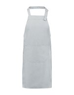 L-merch Vorgewaschene Latzschürze mit Tasche, Bordeaux 75 x 85 cm, NT5220 – Grey