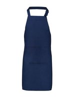 L-merch Vorgewaschene Latzschürze mit Tasche, Bordeaux 75 x 85 cm, NT5220 – Navy