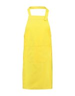 L-merch Vorgewaschene Latzschürze mit Tasche, Bordeaux 75 x 85 cm, NT5220 – Yellow