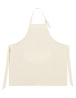 L-merch Tablier à bavette Bio avec praktischer Sac, Natural 75 x 85 cm, NT5221 – Bild 2