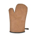 L-merch Ofenhandschuh PU-Kunstleder/Baumwolle 2023, Brown/Dark Grey One Size, NT5360 – Bild 3