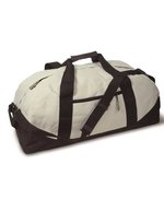 L-merch Sporttasche Nottingham aus 600D-Polyester, Black/Black 60 x 30 x 27.5 cm, NT5688 – Grigio chiaro/Nero